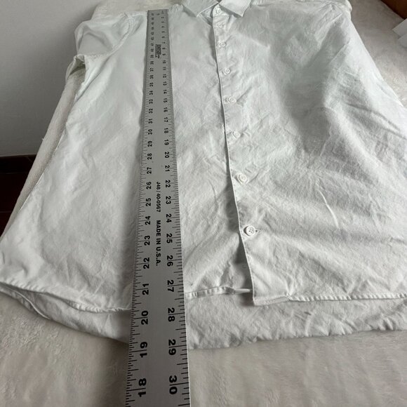 Taylor Stitch Mens White Organic Cotton Long Sleeve Button-Up Shirt Size 42 - Picture 7 of 7